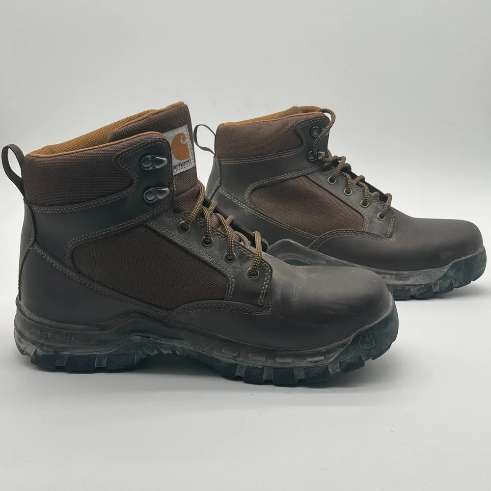 Carhartt CMF6284 Rugged Flex 6 Steel Toe Work Boots Mens 11 M Brown Leather EH